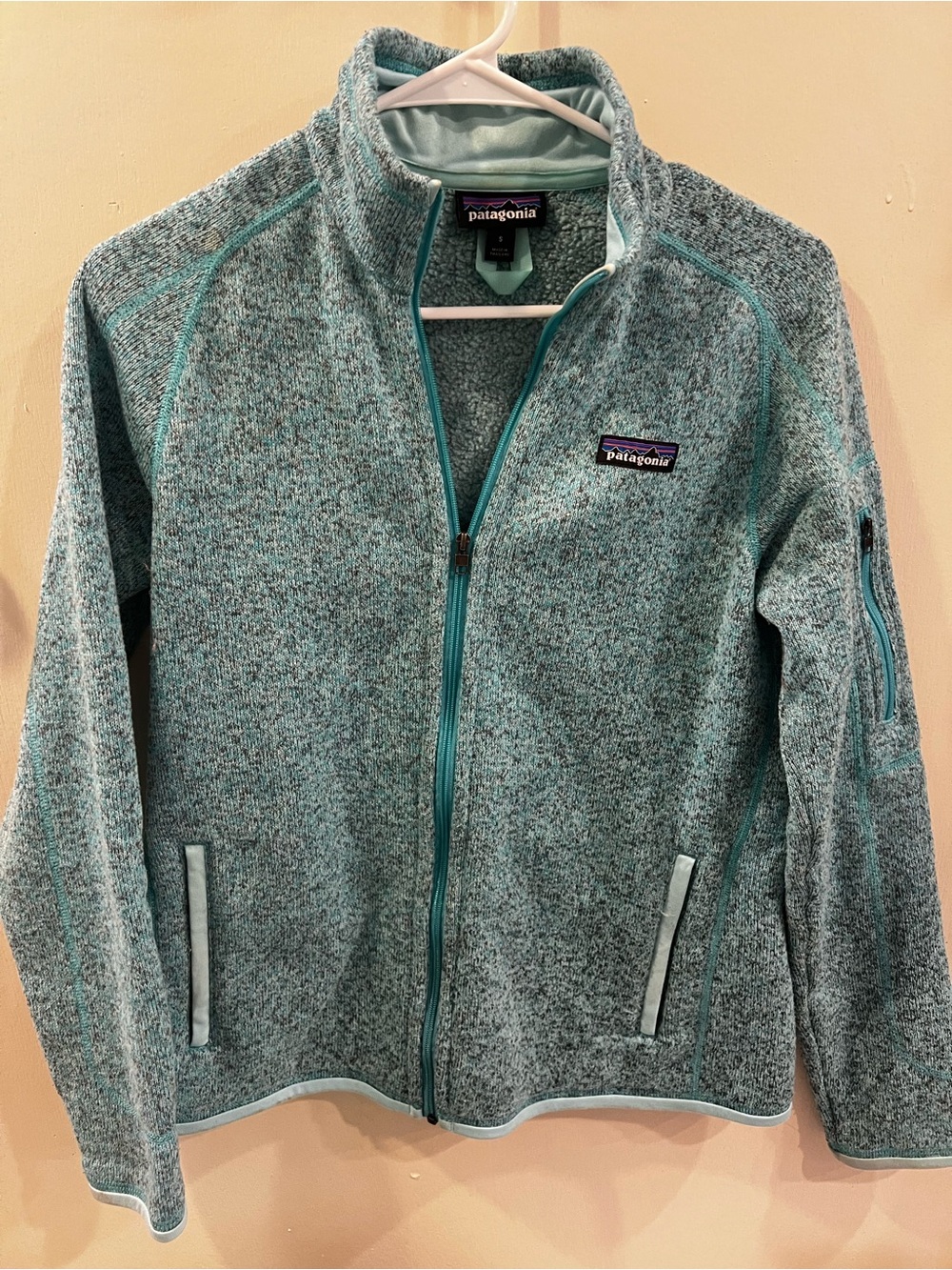 Patagonia Women’s Better Sweater Teal Marled Full-Zip Fleece Jacket